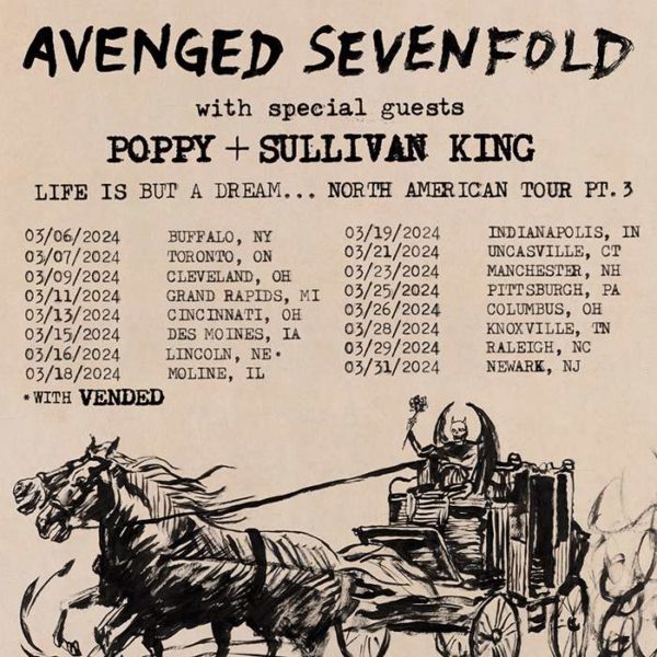 Avenged Sevenfold announces new tour dates, including Illinois stop