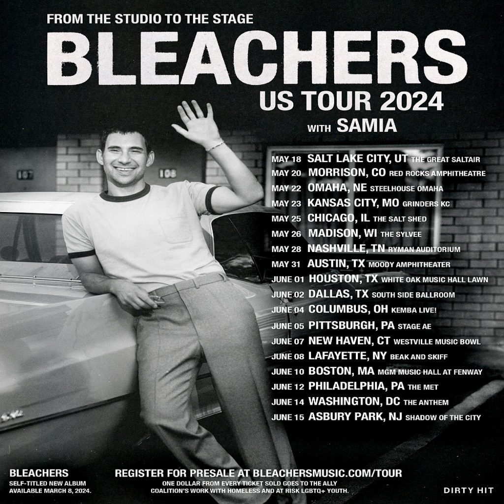 Bleachers Announce Spring & Summer 2024 U.S. Tour Dates mxdwn Music