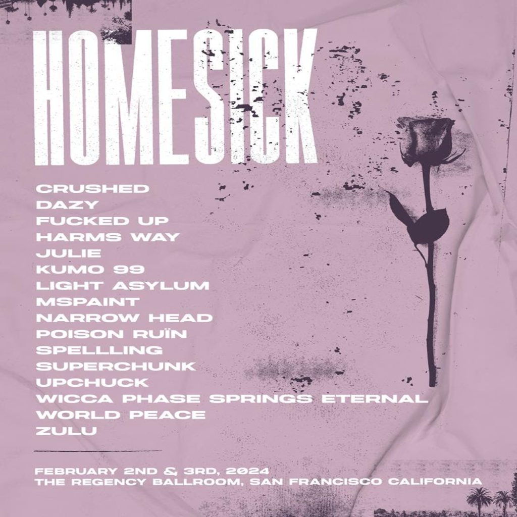 Homesick Festival Announces 2024 Lineup Featuring Fucked Up, Narrow