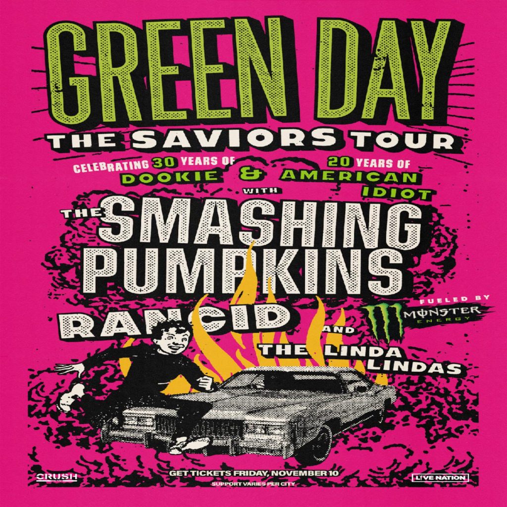 Green Day Announces Summer 2024 North American Tour Dates With Smashing