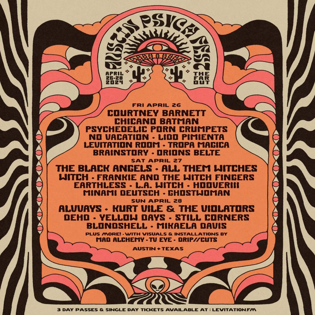 Austin Psych Festival Announces 2024 Lineup Featuring Courtney Barnett ...