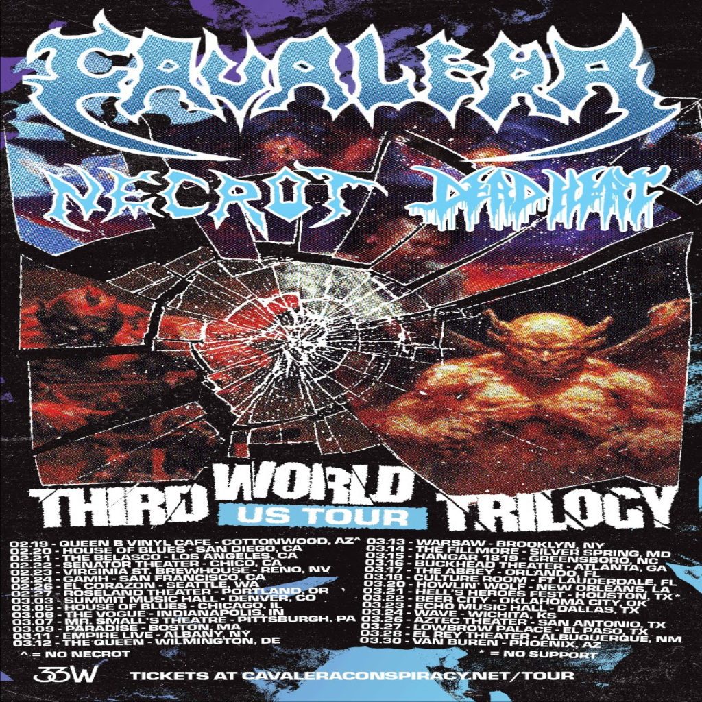 Cavalera Announce Winter 2025 ‘Third World Trilogy’ U.S. Tour Dates ...