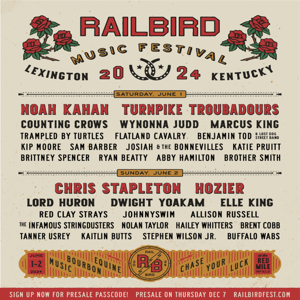 Railbird Music Festival Announces 2024 Lineup Featuring Chris Stapleton