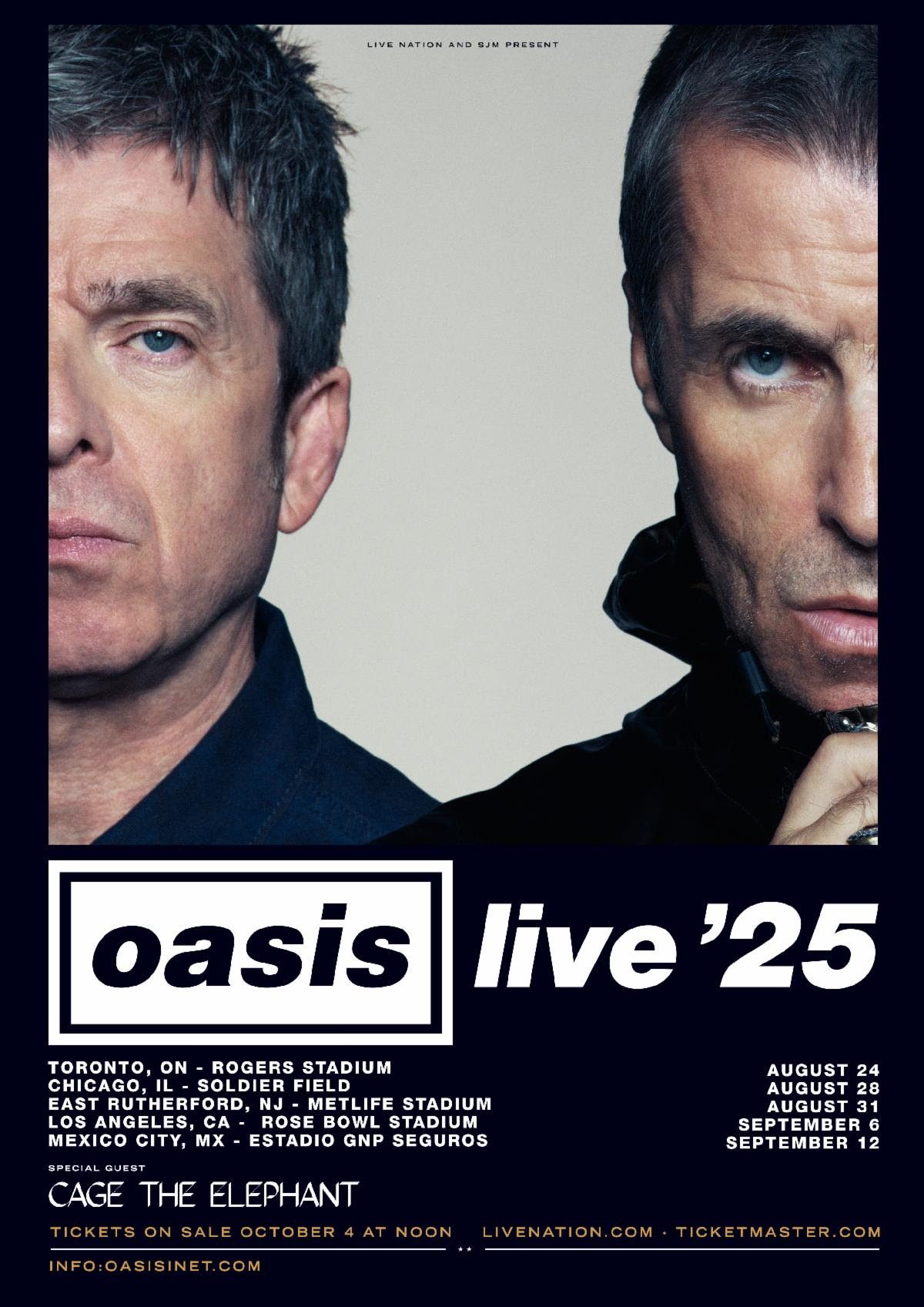 Oasis: Live '25 Tour at Soldier Field on Aug. 28, 2025