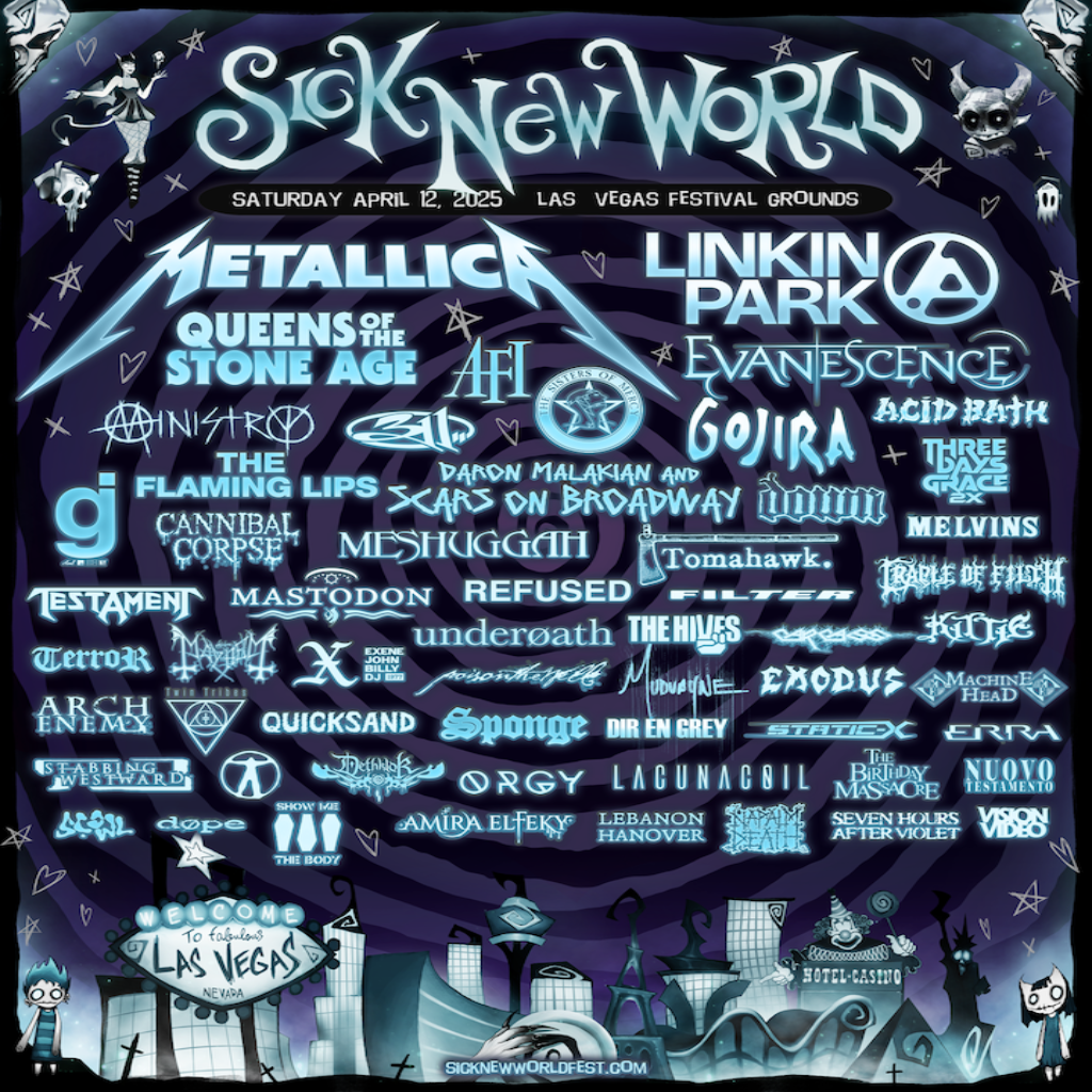 Sick New World Announce 2025 Lineup Featuring Metallica, Linkin Park