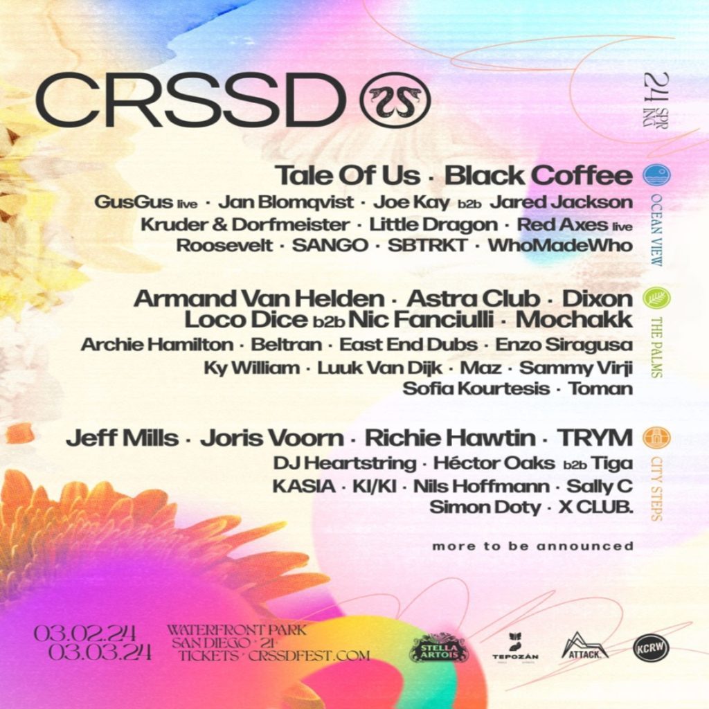 CRSSD Announces 2024 Lineup Featuring Little Dragon, SBTRKT, Duck Sauce