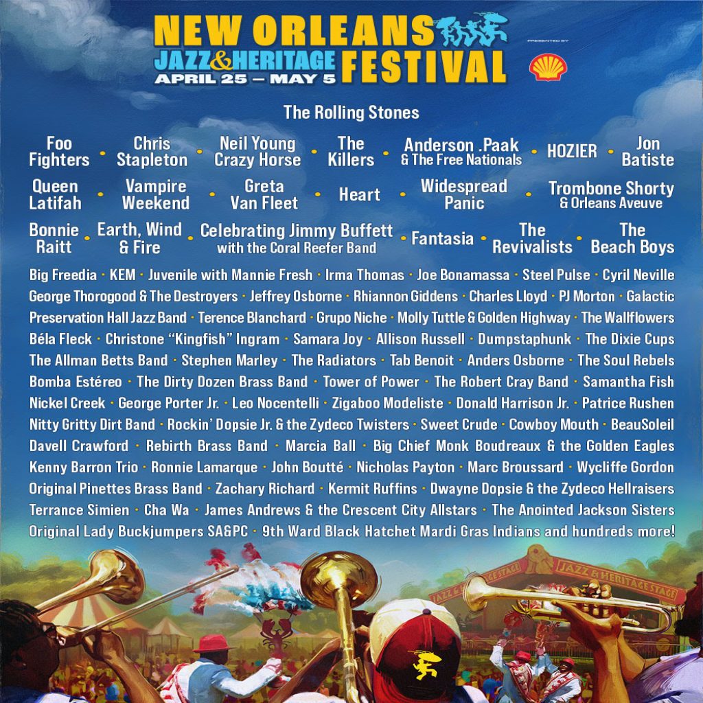 New Orleans Jazz Festival Announces 2024 Lineup Featuring Foo Fighters