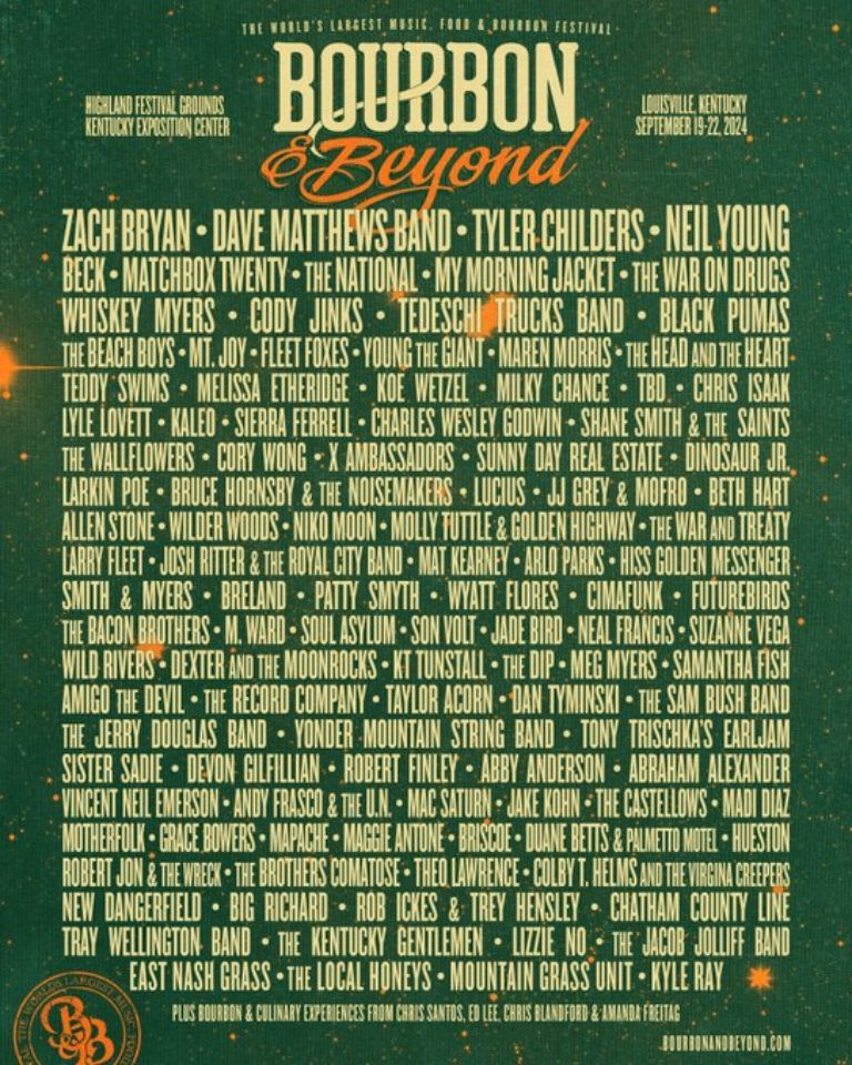 Bourbon & Beyond Announces 2024 Lineup Featuring My Morning Jacket, The