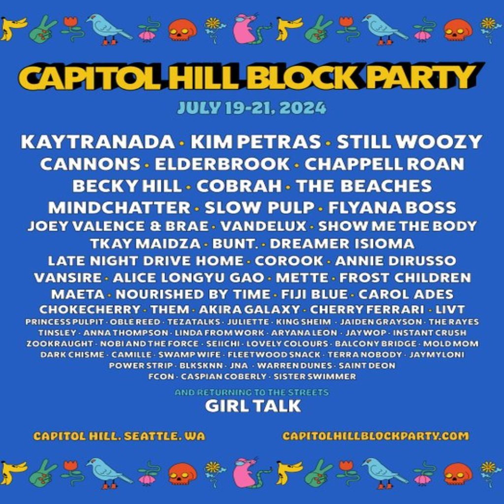 Capitol Hill Block Party Announces 2024 Lineup Featuring Show Me The