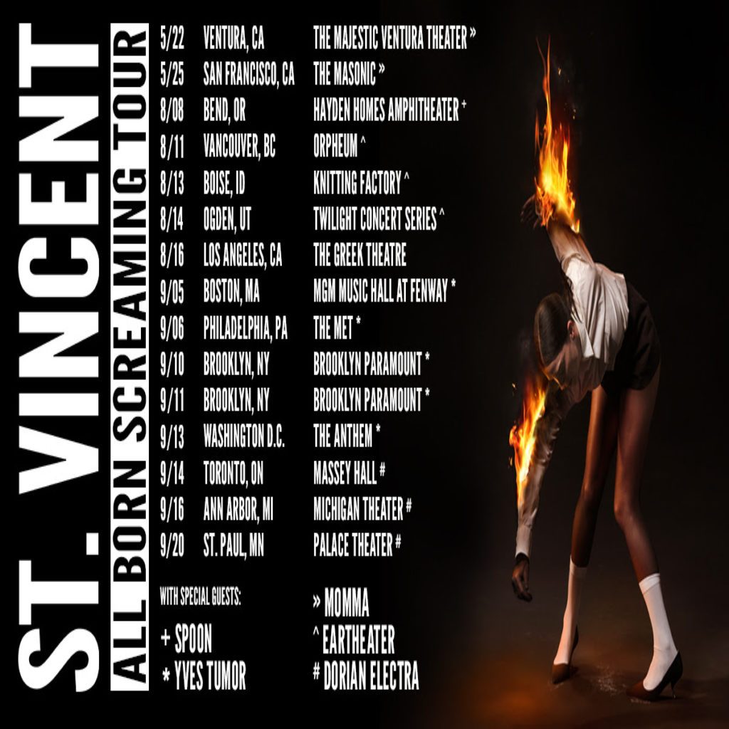 St. Vincent Announces Summer 2024 North American Tour Dates, Shares New Single & Video "Flea