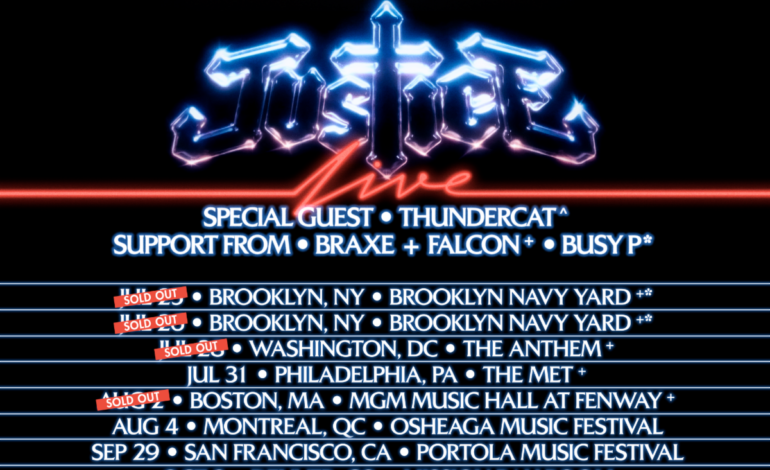 Justice at The Met Philadelphia on July 31st