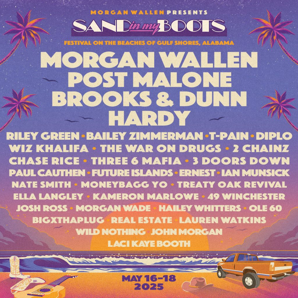 Sand In My Boots Festival Announces 2025 Lineup Featuring Post Malone