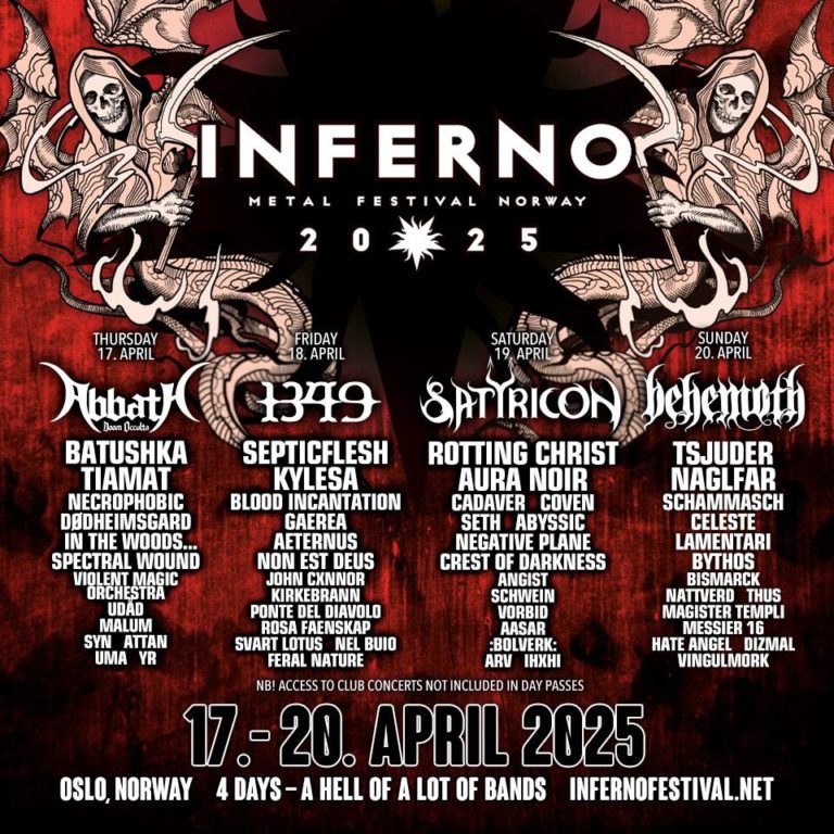 Inferno Festival Norway Announces 2025 Lineup Featuring 1349, Kylesa