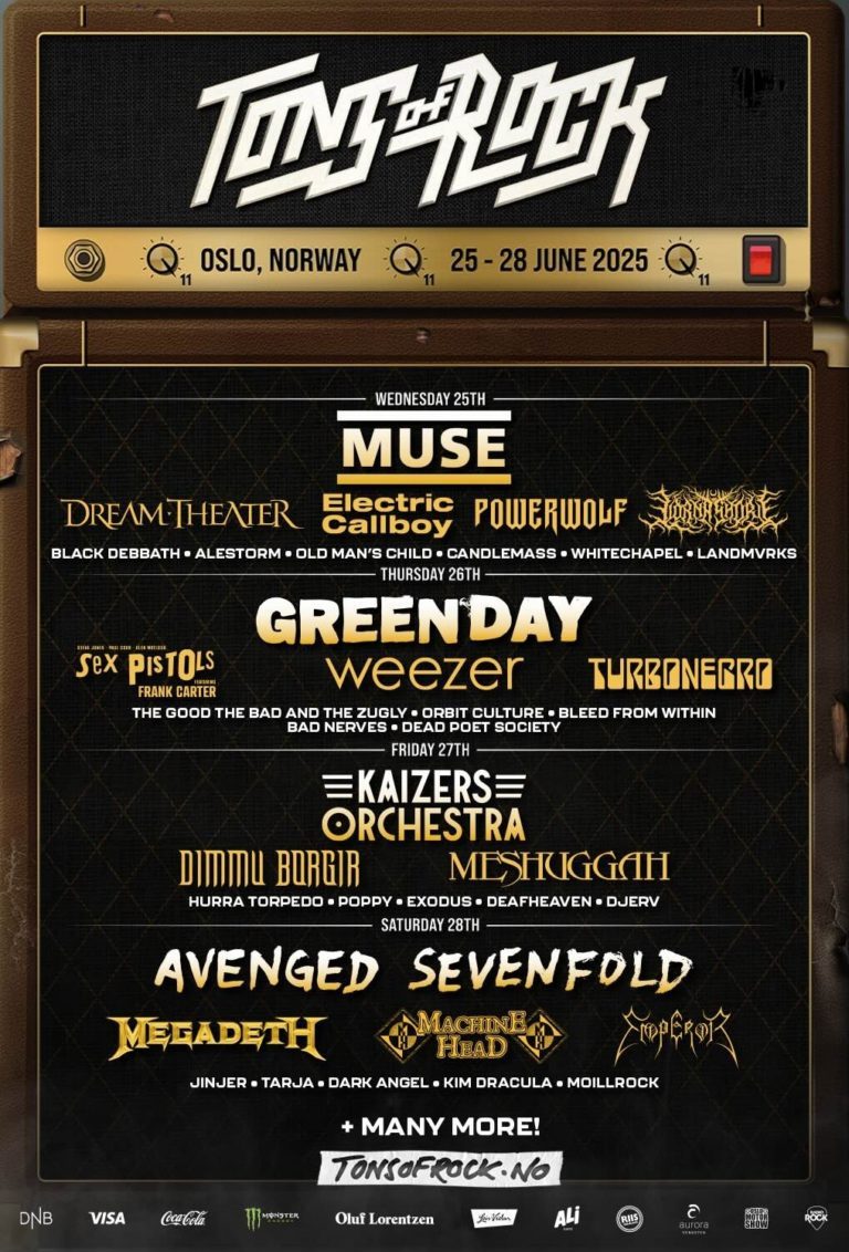 Tons of Rock Announces 2025 Lineup Featuring Avenged Sevenfold, Muse ...