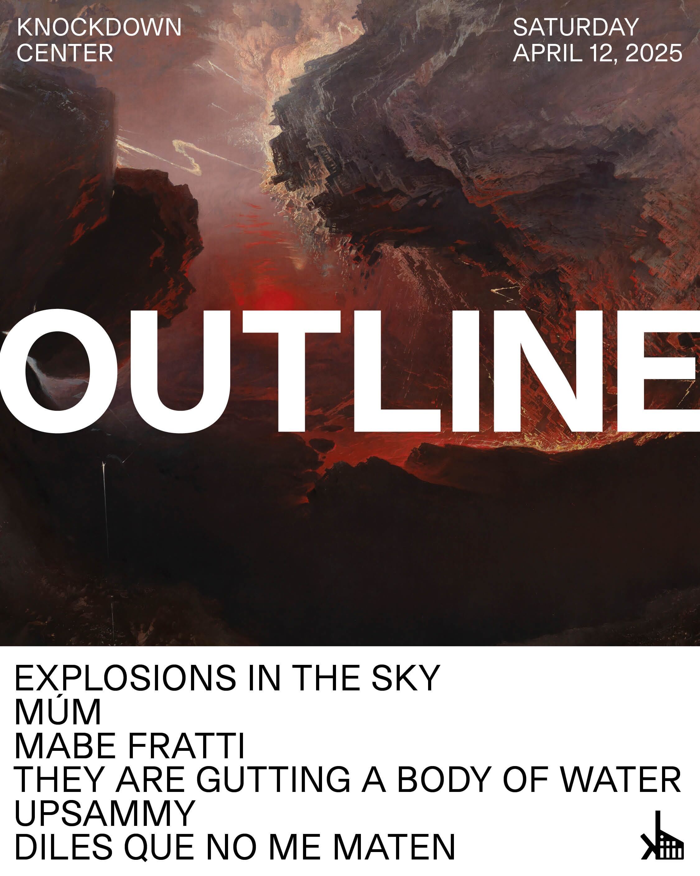 Knockdown Center will host two upcoming Outline fests: April 12th Explosions In the Sky, Múm, Mabe Fratti are set to headline