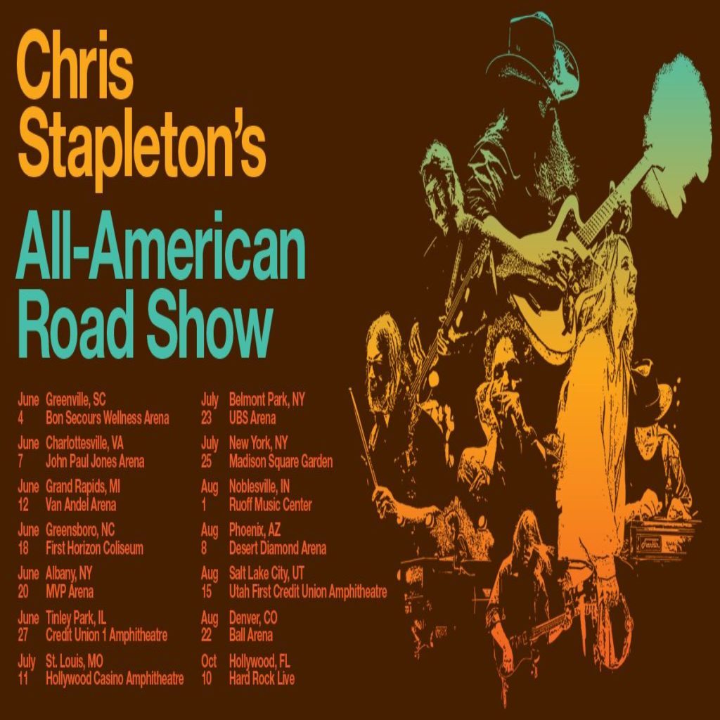 Chris Stapleton Announces Summer & Fall 2025 ‘AllAmerican Road Show