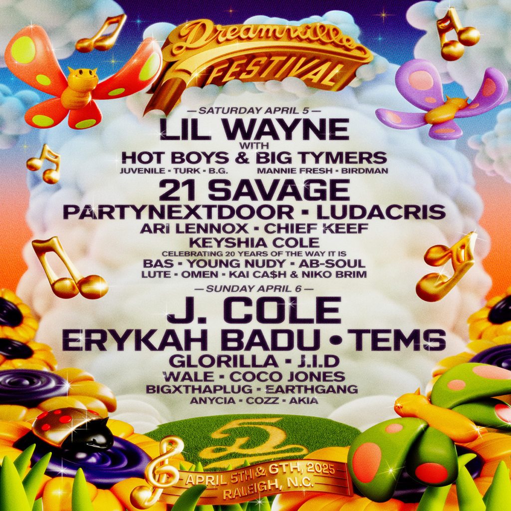 Dreamville Festival Announces 2025 Lineup Featuring J. Cole, Erykah ...