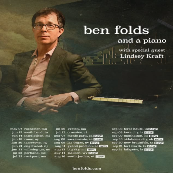 Ben Folds Announces Summer & Fall 2025 U.S. Tour Dates