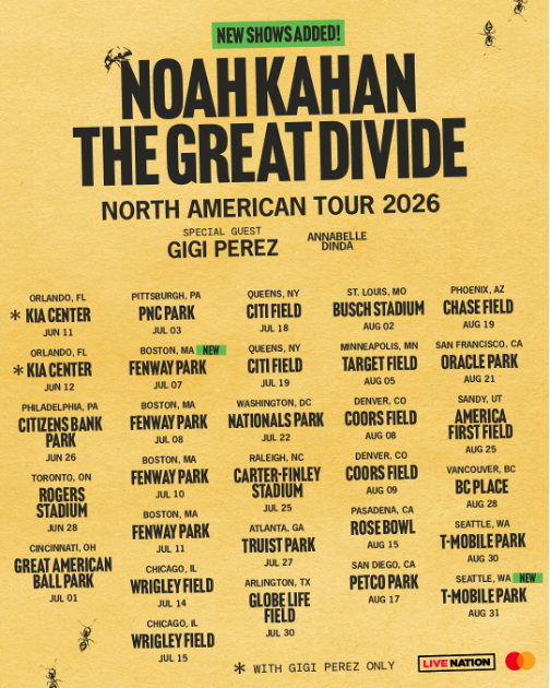 Noah Kahan At The Rose Bowl On August 15th