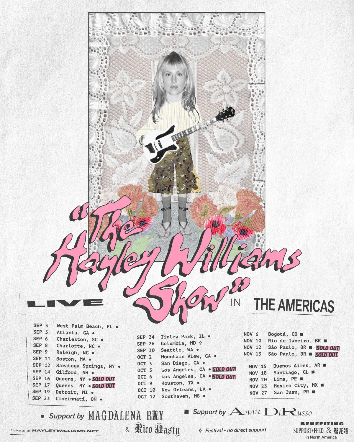 Hayley Williams at Forest Hills Stadium on September 16th and 17th