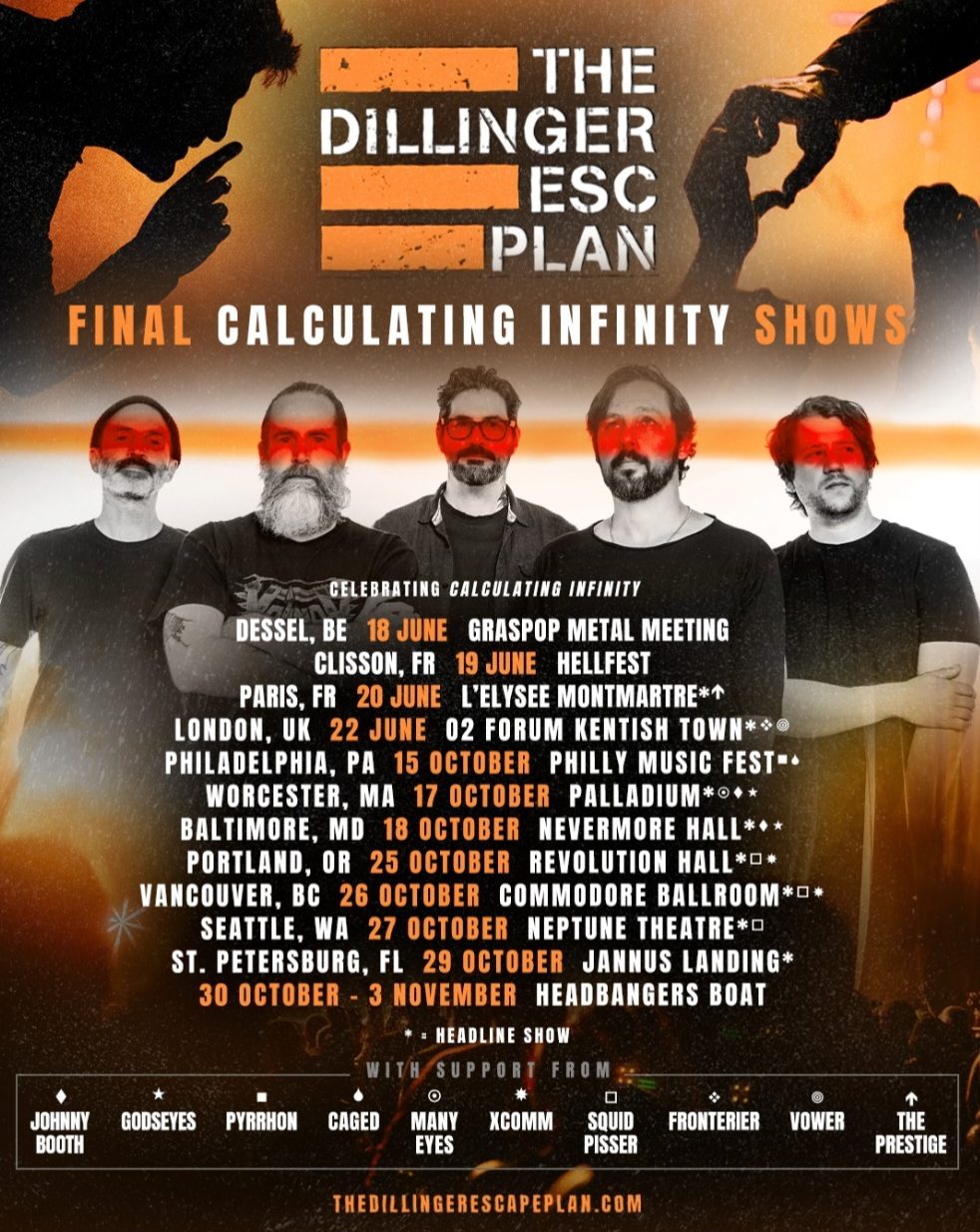 The Dillinger Escape Plan at Saint Vitus on October 13th and 14th