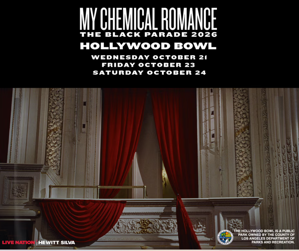 My Chemical Romance At The Hollywood Bowl On October 21
