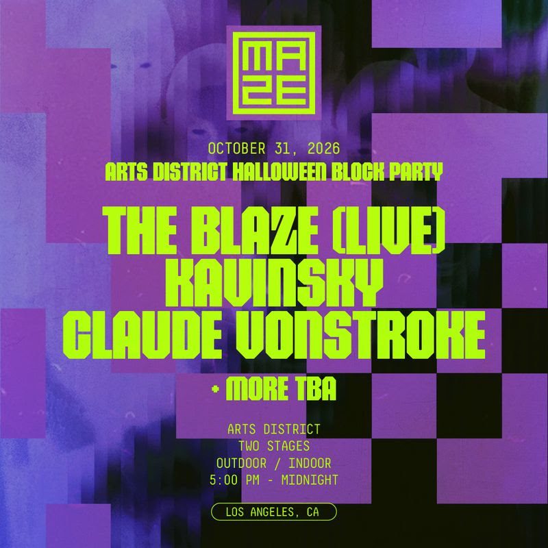 THE MAZE: Los Angeles Arts District Halloween Block Party On October 31st