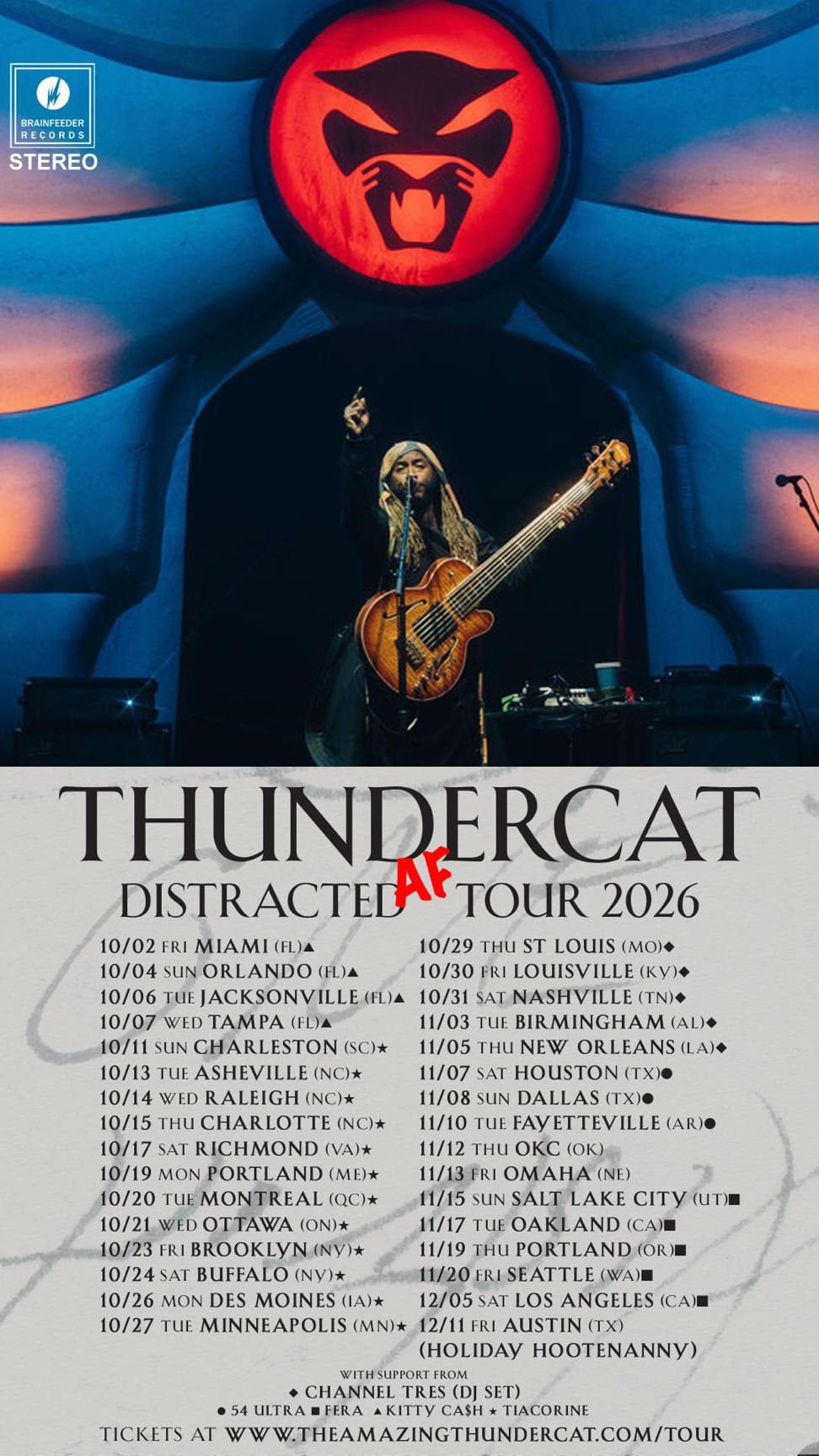 Thundercat At The Hollywood Palladium On December 5th