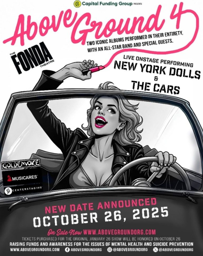 Above Ground Benefit Concert Rescheduled To Oct. 26