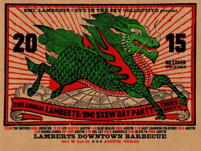 Lamberts/BMI SXSW 2015 Day Party Announced ft The Suffers