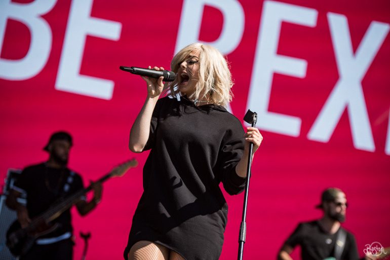 Bebe Rexha Hit with Phone Onstage; Man Arrested for Throwing Phone