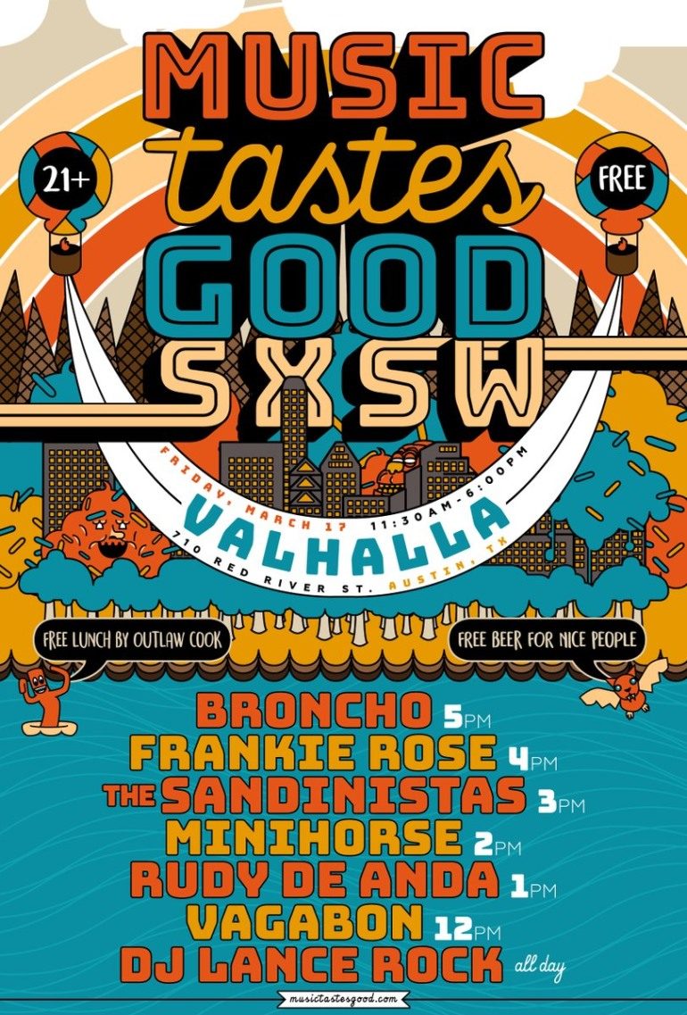 Music Tastes Good SXSW 2017 Day Party Announced ft BRONCHO