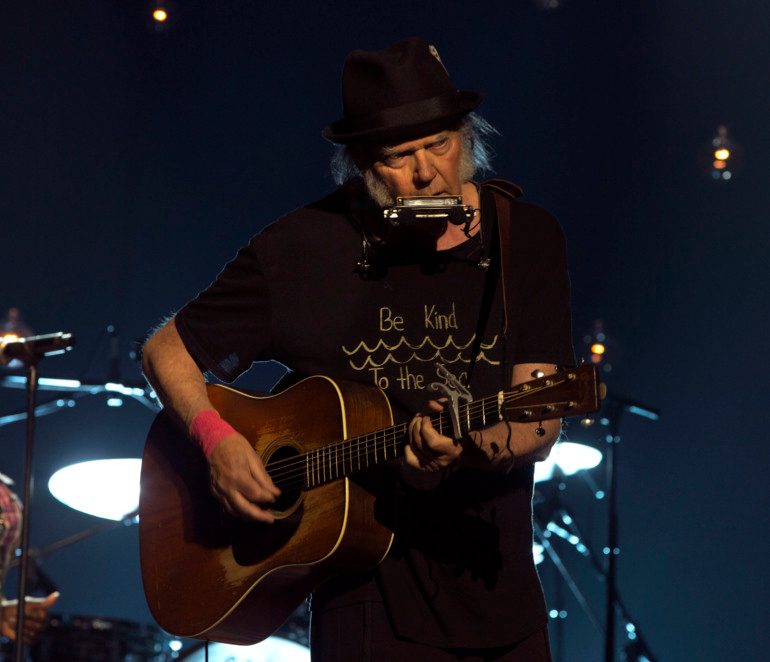 Neil Young At Harvest Moon Benefit Concert On Oct. 5