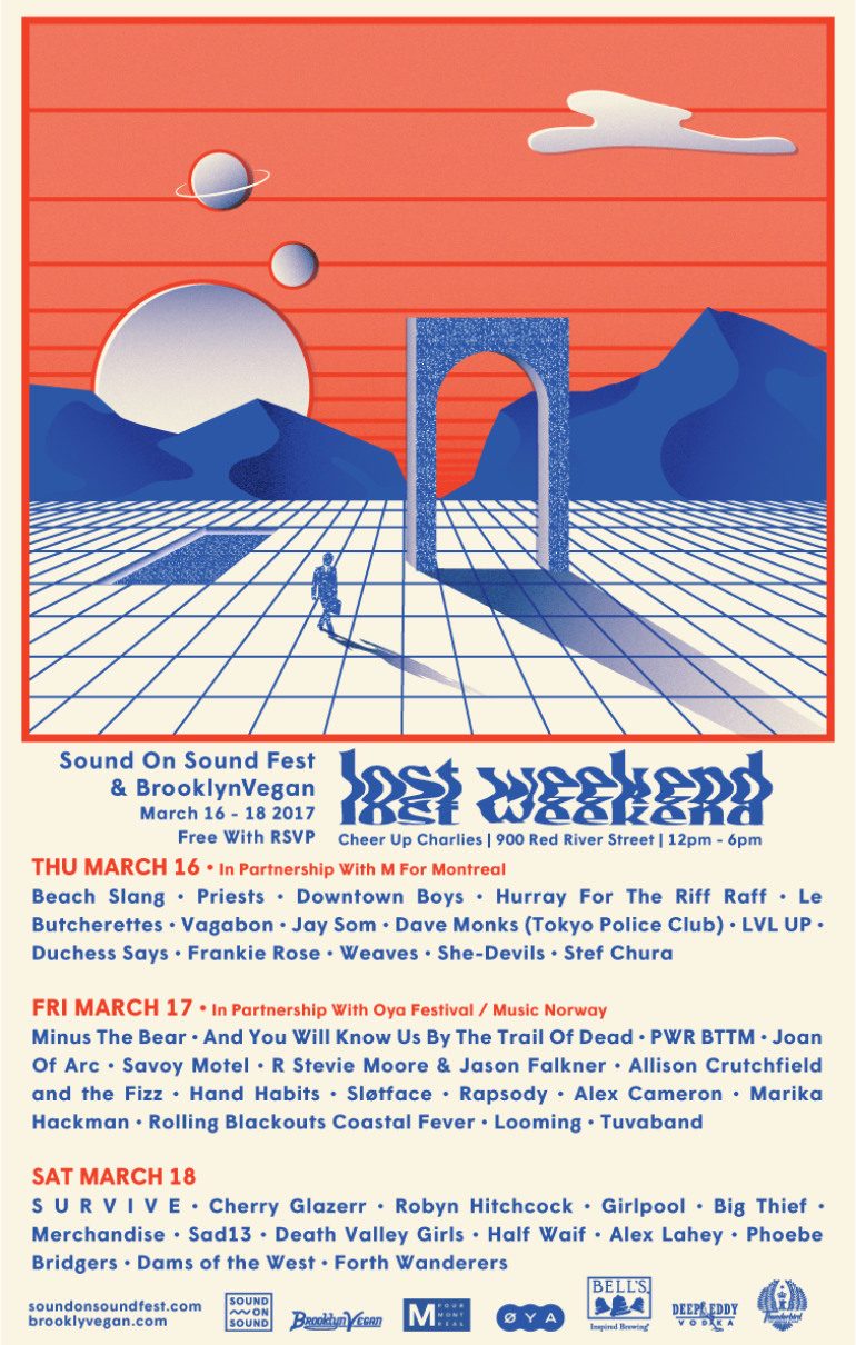 BrooklynVegan and Sound on Sound Fest present Lost Weekend SXSW 2017 Party Announced