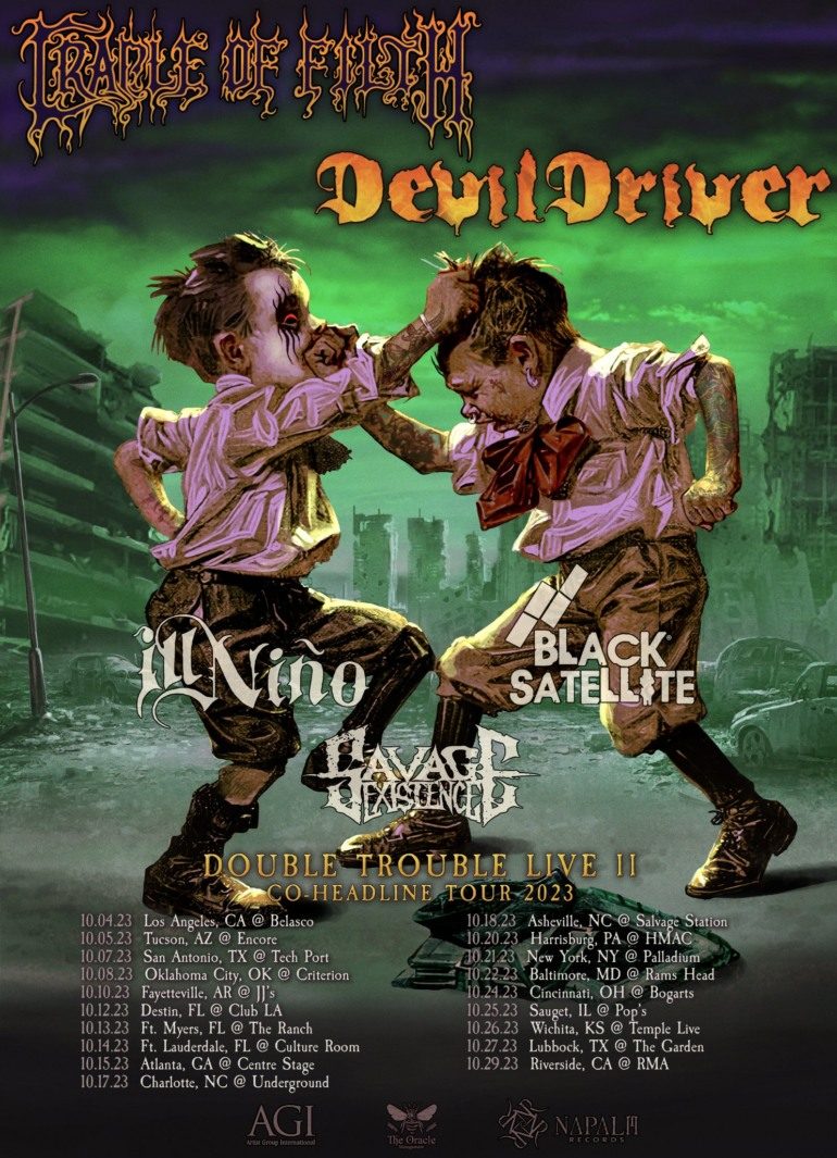 Cradle Of Filth & DevilDriver To Co-Headline At The Belasco On Oct. 4