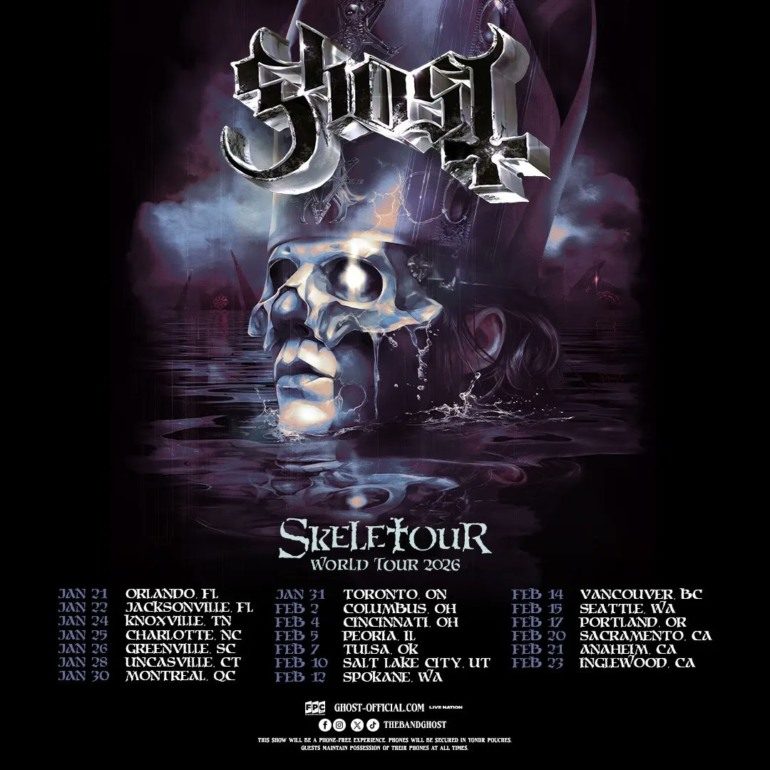 Ghost ‘Skeletour’ At Intuit Dome On Feb. 23