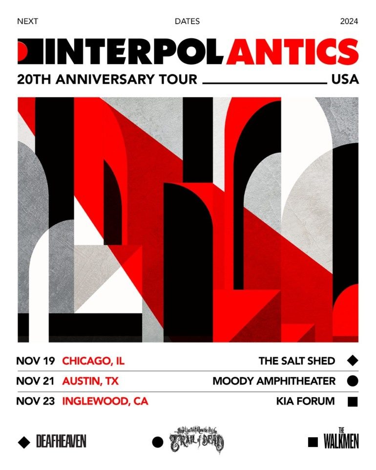 Interpol ‘Antics’ Anniversary Show At The Kia Forum On Nov. 23