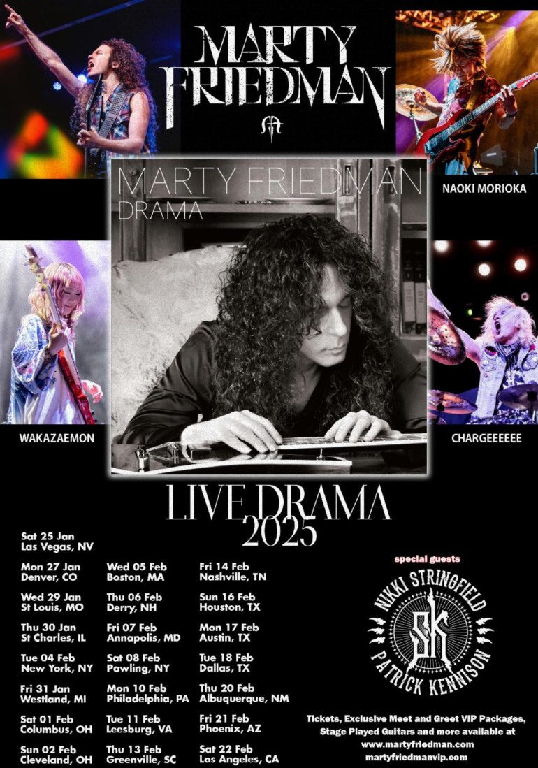 Marty Friedman, Nikki Stringfield & Patrick Kennison At The Whisky A Go Go On Feb. 22