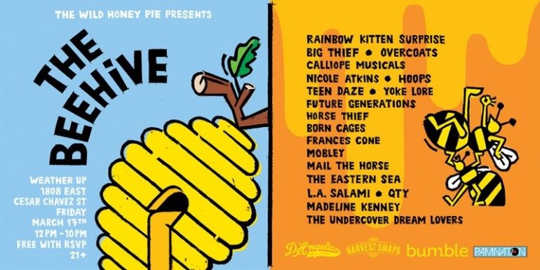 The Wild Honey Pie presents The Beehive SXSW 2017 Party Announced